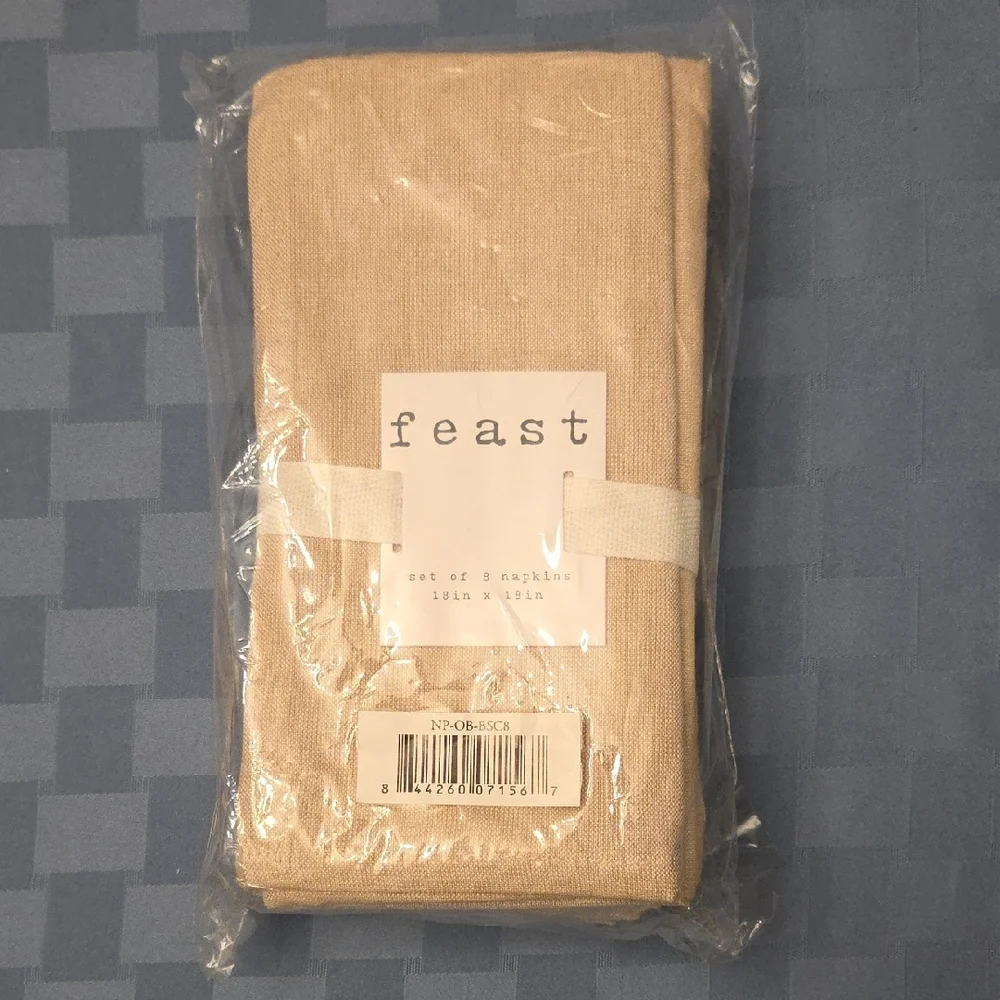 Feast Beige Kitchen Napkins Set